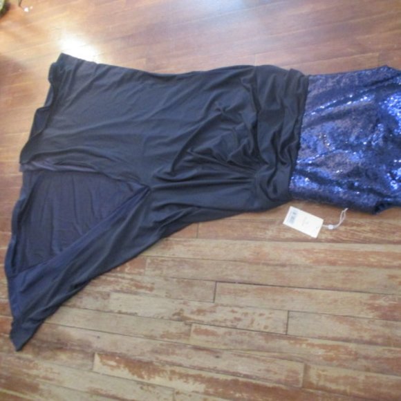 Sexy High slit Sequin Formal Prom Pageant Mother of Bride Dress Party Gown - Picture 7 of 11